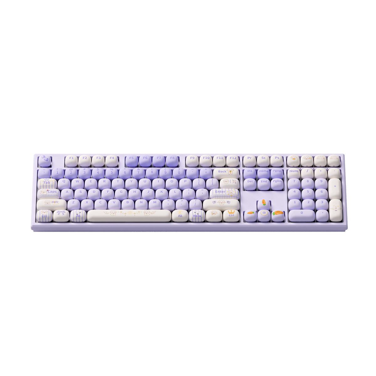 Akko x MonsGeek MG108B Magic Lop Bunny Multi-Mode RGB Hot-Swappable Mechanical Keyboard (Akko V3 Piano Pro Switch)