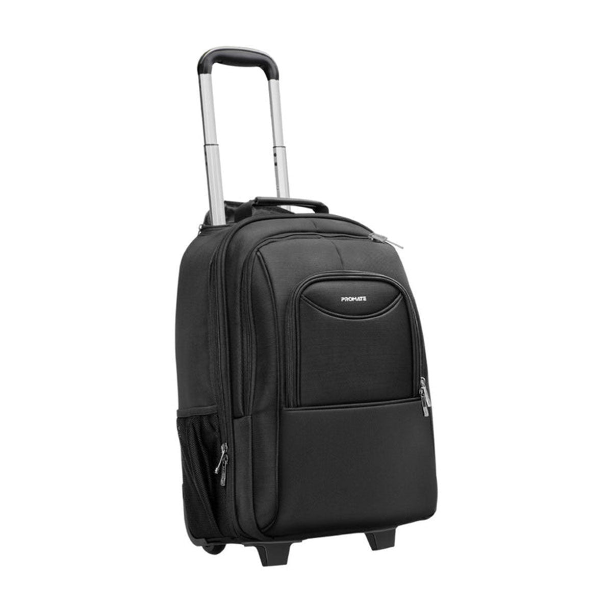 Promate Mogul-TR 2-in-1 Secure Storage Water Resistant Trolley Bag for 16" Laptop With Multiple Large Compartments