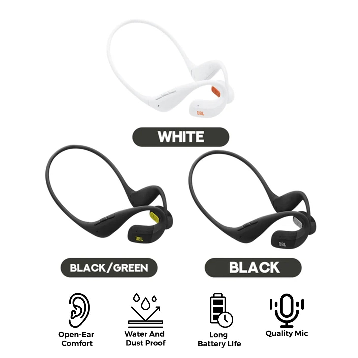 JBL Endurance Pace Open-Ear Wireless Neckband Earphone