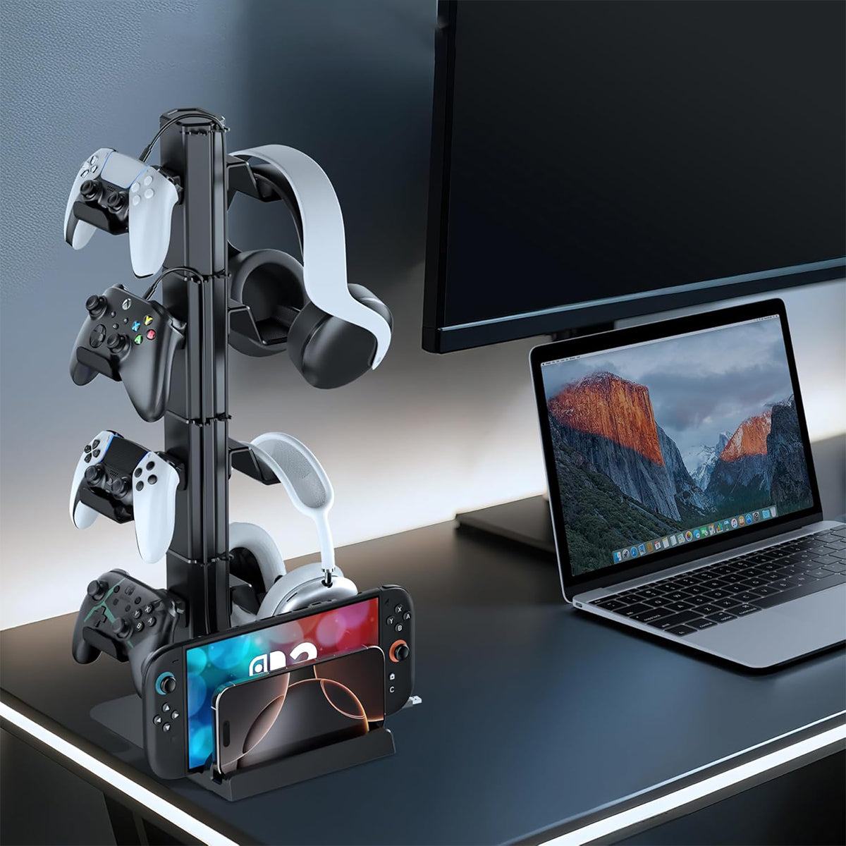 Multifunctional Controller & Headset Stand (Black) (VG-P5394S)