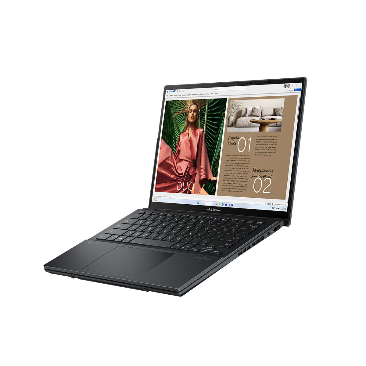 Asus Zenbook Duo 14 OLED UX8406CA-PZ165WSM Laptop (Inkwell Gray)