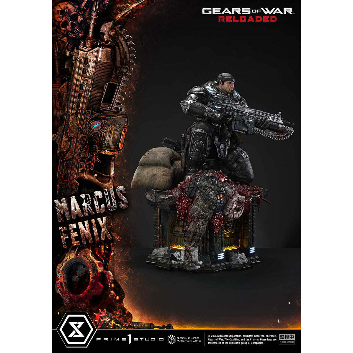 Real Elite Masterline Gears of War: Reloaded Marcus Fenix | DataBlitz