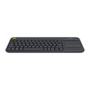 Logitech K400 Plus TV Wireless Touch Keyboard (Windows/Chrome OS/Android) Black