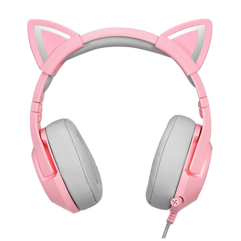 Onikuma K9 7.1 Version Surround Sound RGB Stereo Gaming Headset (Pink)