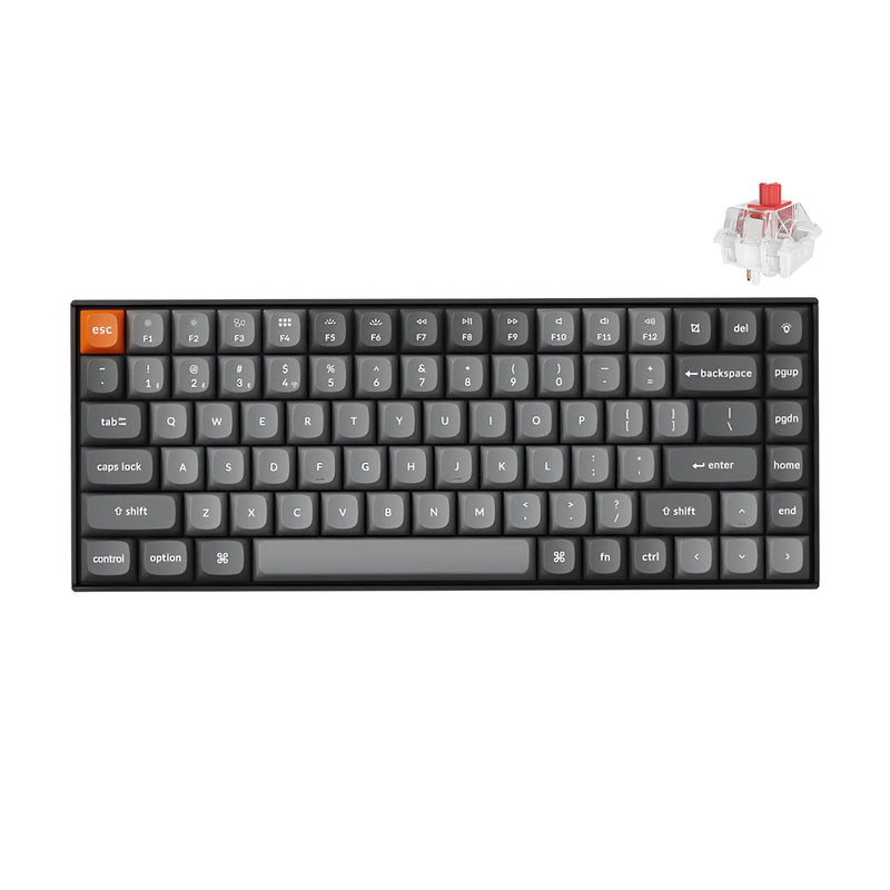 Keychron K2 Max QMK Fully Assembled Backlight Wireless Mechanical Keyboard (Super Red, Super Brown) (K2M-A1, K2M-A3)