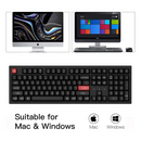 Keychron K10 Pro QMK/VIA Fully-Assembled RGB Backlit Full Size Wireless Mechanical Keyboard (Black)
