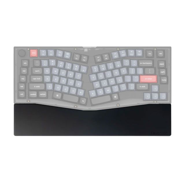 Keychron Silicone Palm Rest for Q10/Q10 Pro/V10 (Black) (PR54)