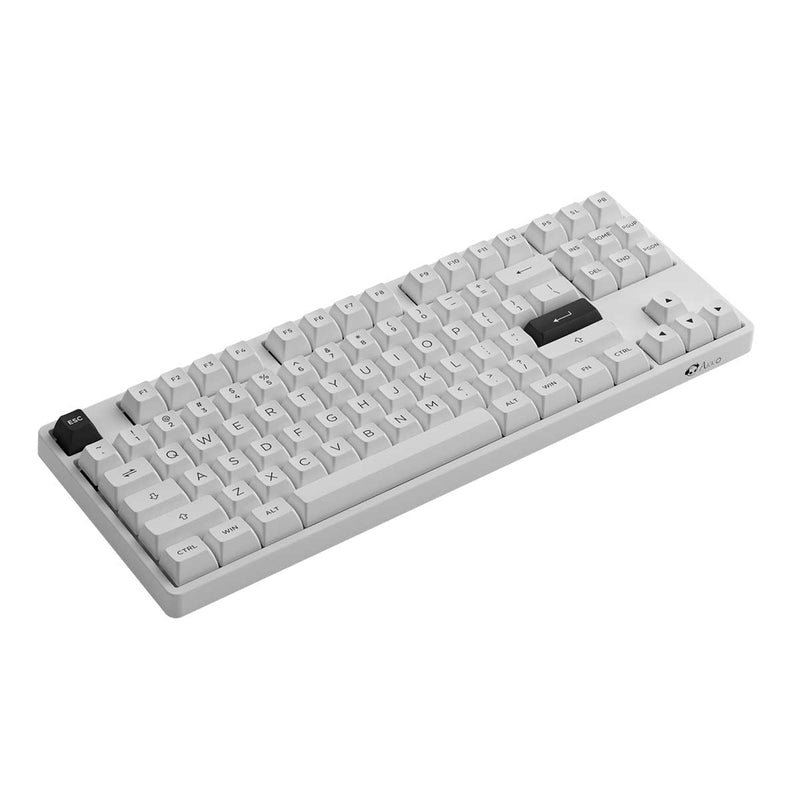 Akko 5087S VIA RGB Hot-Swappable Mechanical Keyboard Black on White (Gateron Orange-Lubed)