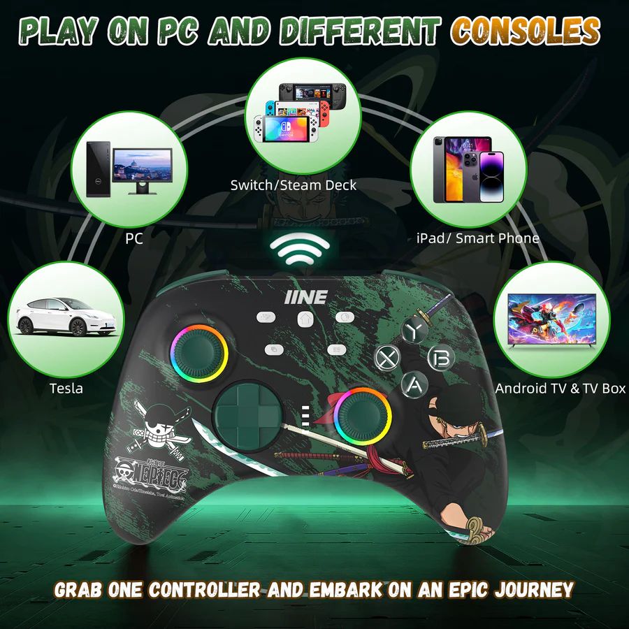 IINE Wireless Controller Roronooa Zoro For PC / N-Switch (L896)