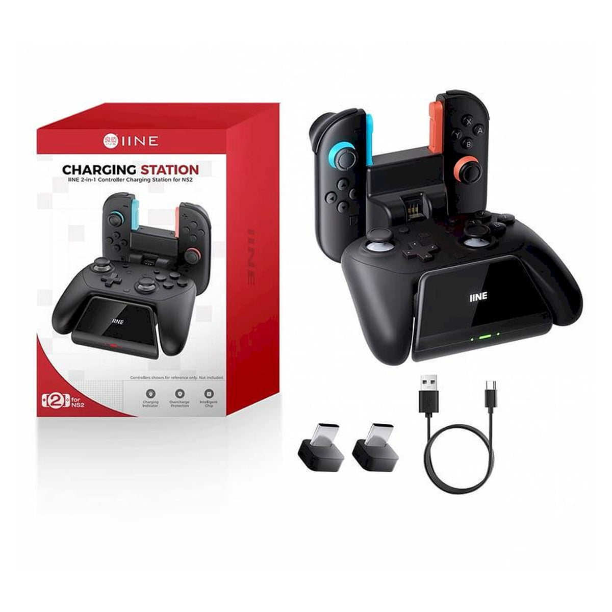 IINE 2-in-1 Controller Charging Station for Nintendo Switch 2 (L1278)