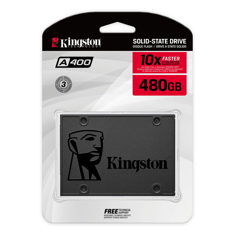 Kingston A400 480GB SATA 3 2.5" Internal SSD (SA400S37/480G)