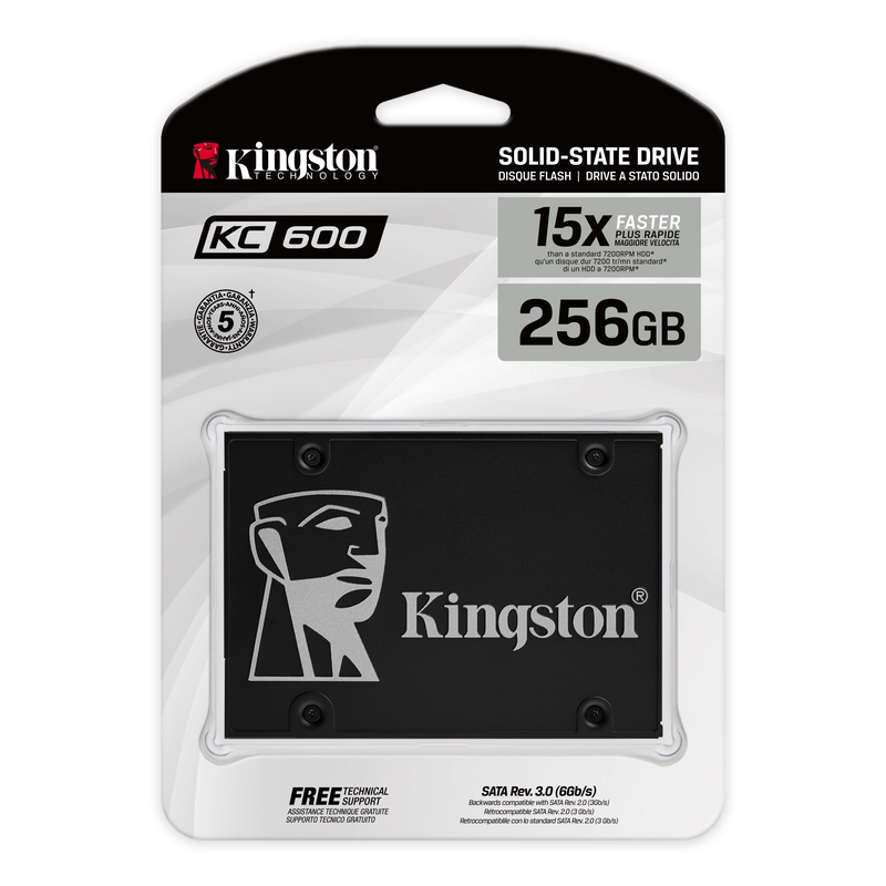 Kingston KC600 SATA 3 2.5" Hardware-Based Self-Encrypting Drive With 3D TLC Nand SSD (SKC600)