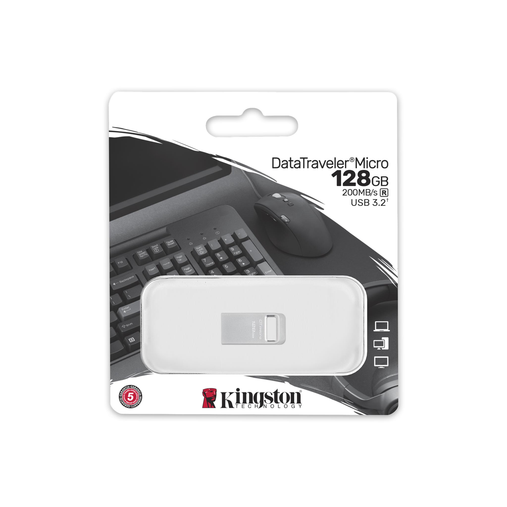 Kingston DataTraveler Micro 200MB/s Read USB Flash Drive | DataBlitz