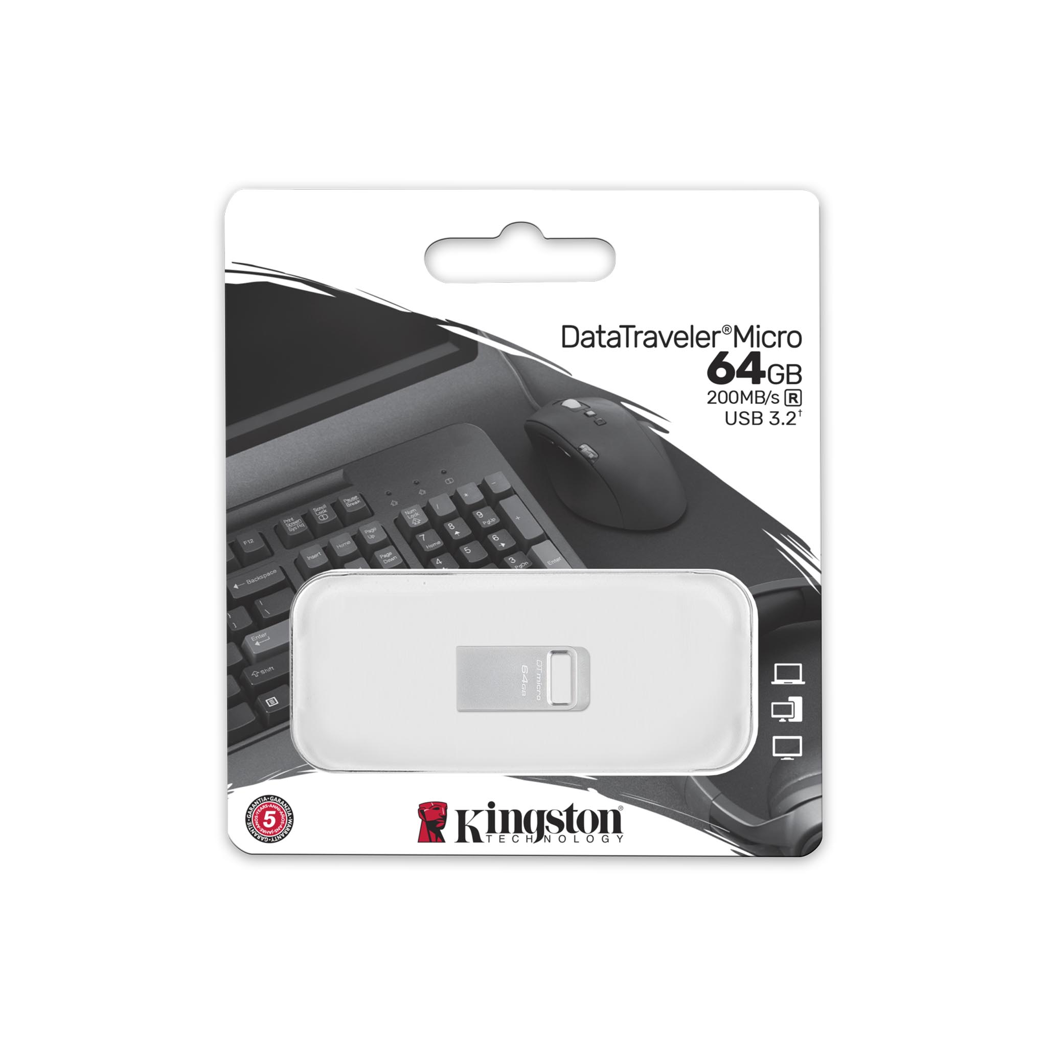 Kingston DataTraveler Micro 200MB/s Read USB Flash Drive | DataBlitz