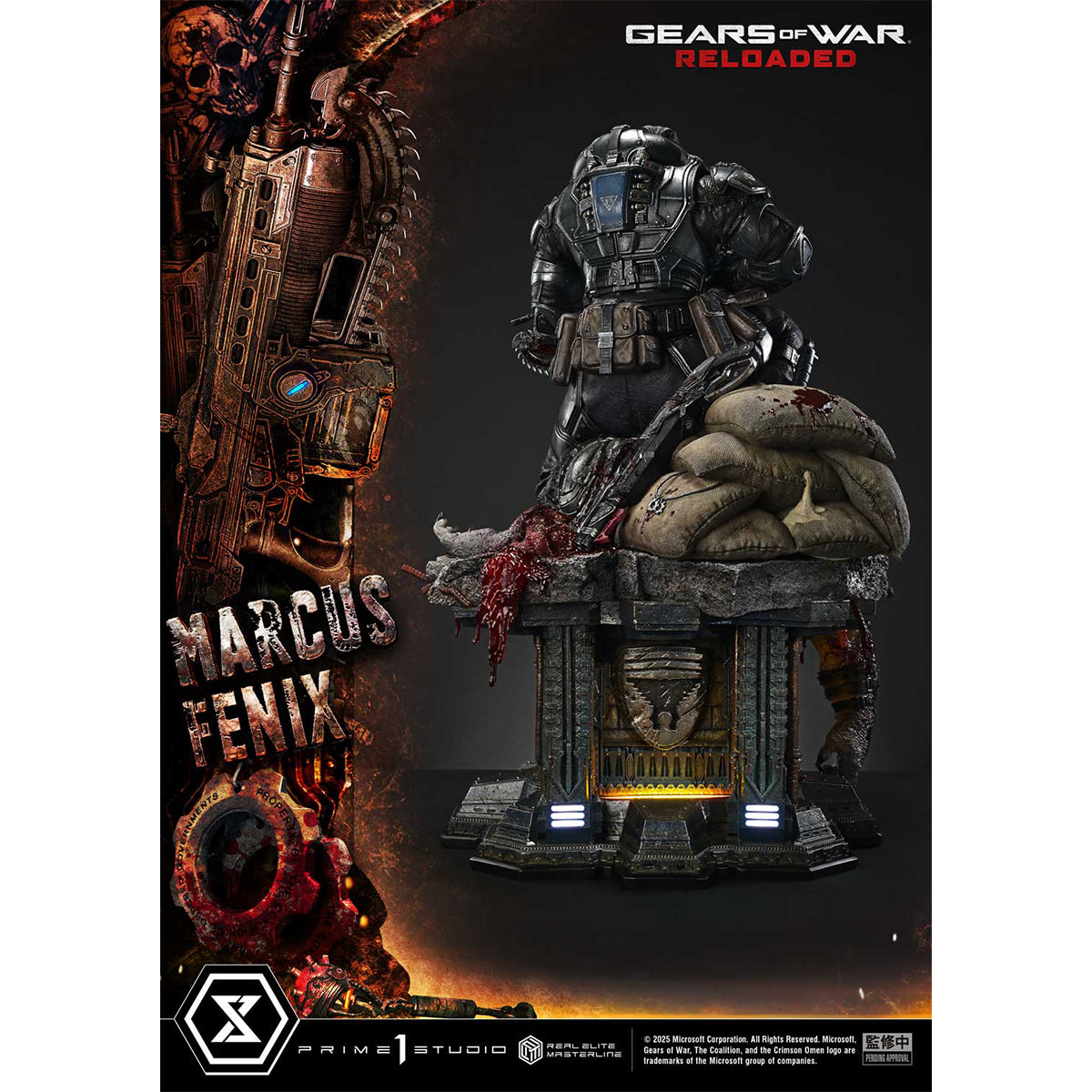 Real Elite Masterline Gears of War: Reloaded Marcus Fenix | DataBlitz