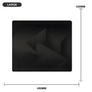 GLSSWRKS Polarity Series Glass Mousepad (Large, XLarge) (Black)