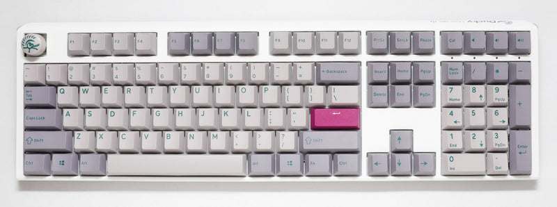 Ducky One 3 Mist Grey Hotswap Double Shot PBT Mechanical Keyboard