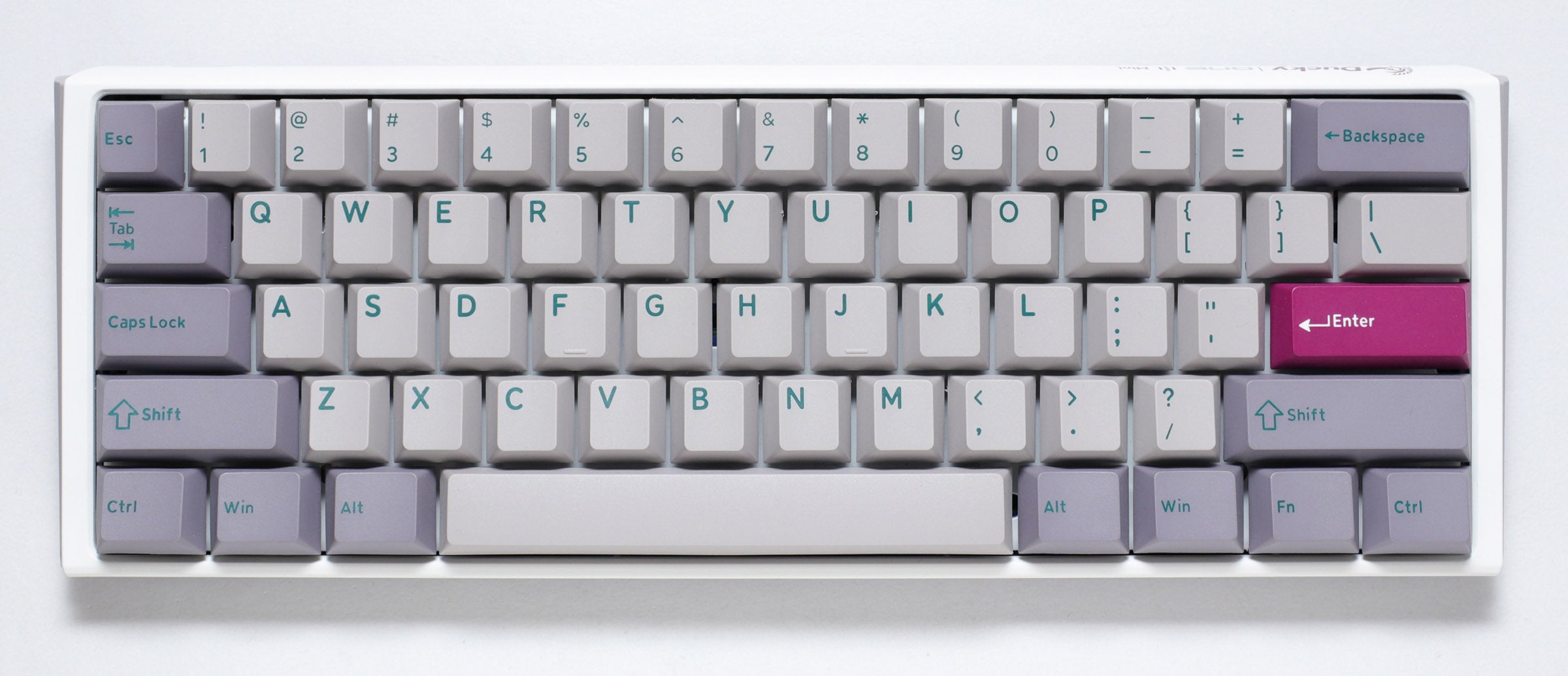 Ducky One 3 Mini Mist Grey Hotswap Double-Shot PBT Mechanical Keyboard