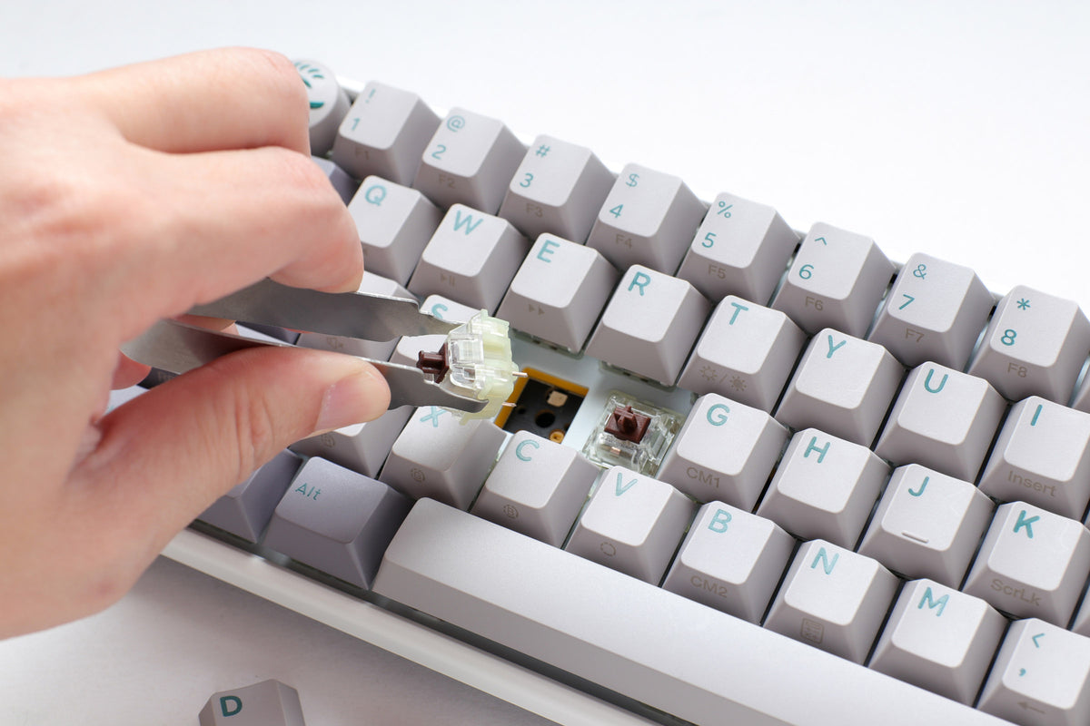 Ducky One 3 SF Mist Grey Hotswap RGB Double-Shot Mechanical Keyboard