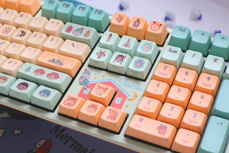 Ducky X Dimanche One 2 Pro Peter Pan Neverland Limited Ed. Mech Keyboard (Varmilo EC Iris V2 Switch)