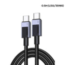 Ugreen USB-C to USB-C 100W PD Fast Charging Cable - (Space Grey) (0.5M, 2M, 3M)