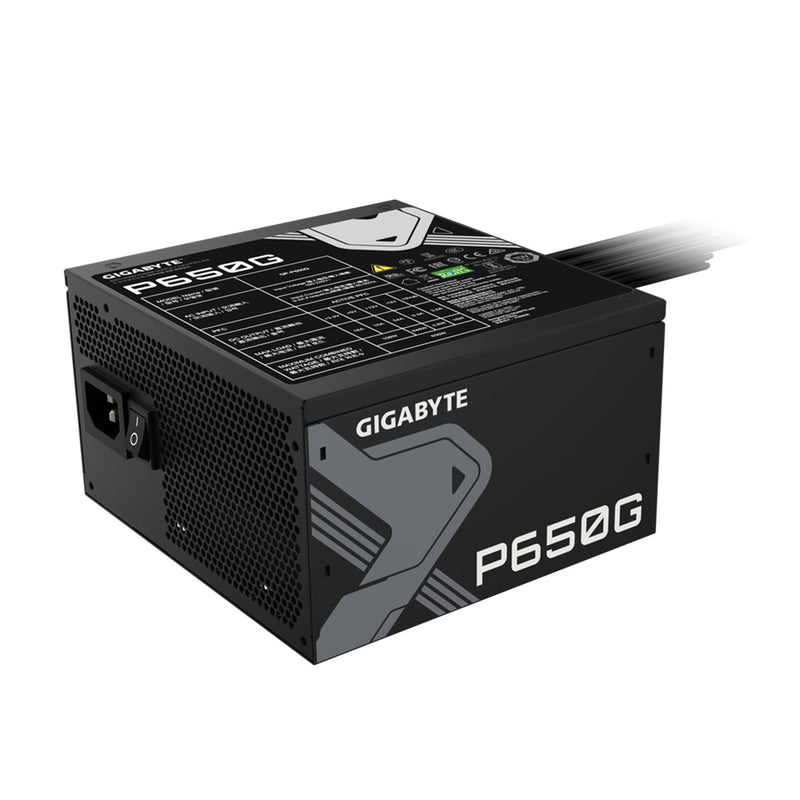 Gigabyte GP-P650G 650W 80 Plus Gold PCIe 6+2-Pin Connectors Single+12V ...