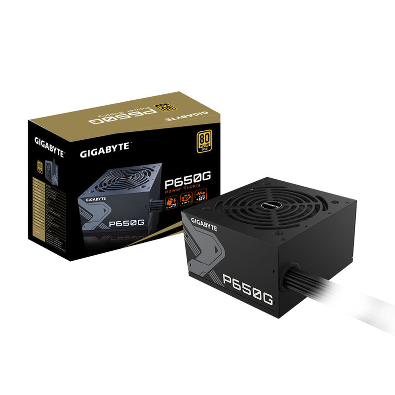 Gigabyte GP-P650G 650W 80 Plus Gold PCIe 6+2-Pin Connectors Single+12V Modular Power Supply