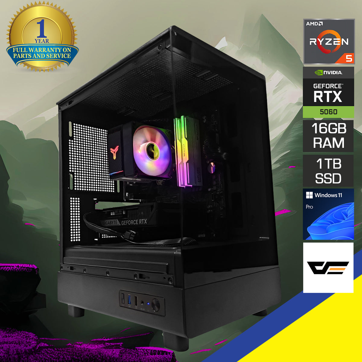 Sigma DB330M Black Desktop Gaming PC
