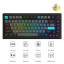 Akko Black & Cyan 5075B Plus Multi-Mode RGB Hot-Swappable Mechanical Keyboard | DataBlitz