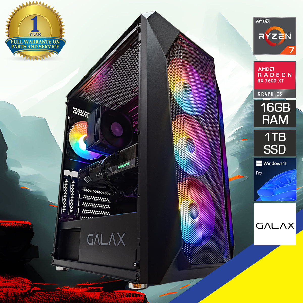 Sigma Revolution 5 Black Desktop Gaming PC