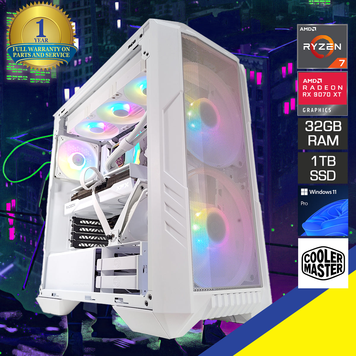 Optima HAF 500 White Desktop Gaming PC