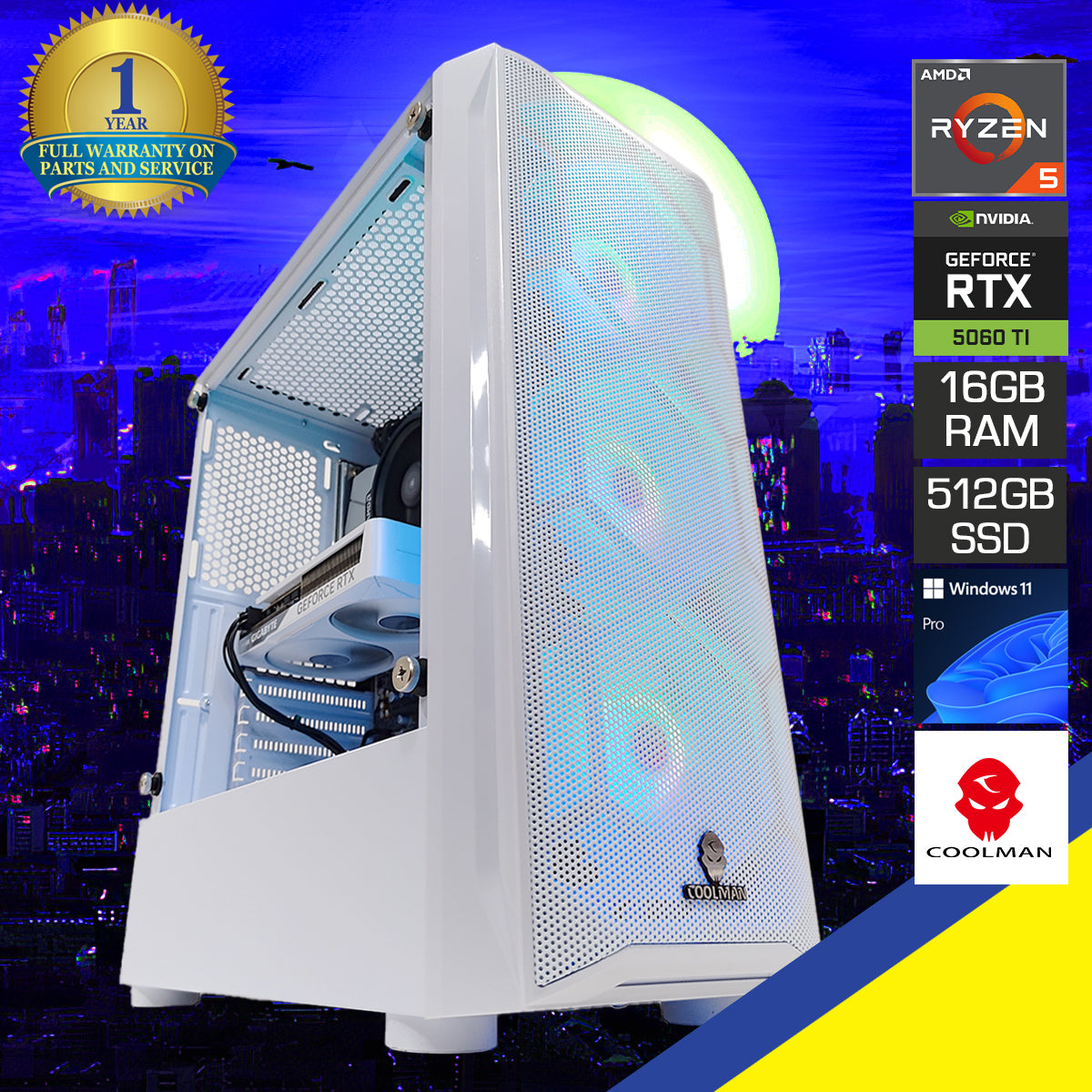 Sigma Aurora White Desktop Gaming PC