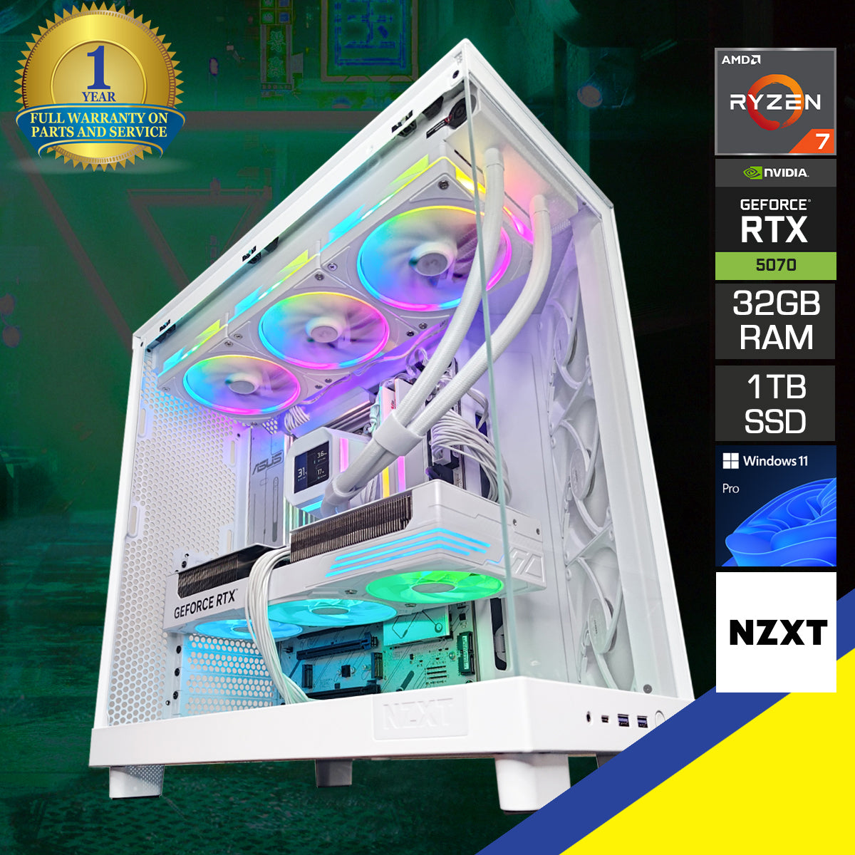 Ultra H6 Flow White Desktop Gaming PC | DataBlitz