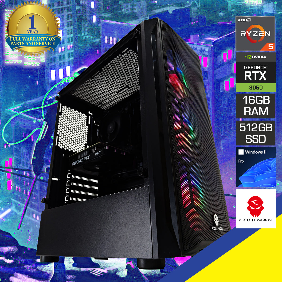 Alpha Aurora Black Desktop Gaming PC