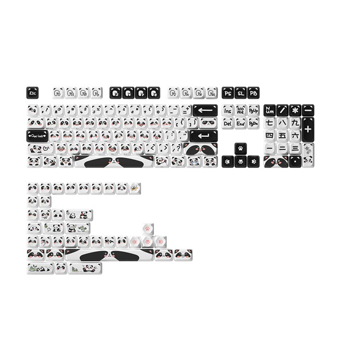 Akko Panda Mao Keycap Set 142 Keys