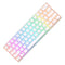 Royal Kludge RK61 Pro Tri-Mode RGB 61 Keys Hot Swappable Mechanical Keyboard Silver/White