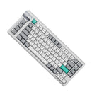 Keychron Lemokey L1 QMK/VIA Fully Assembled With Knob RGB Backlit Hot-Swappable 75% Wireless Custom Gaming Keyboard - Space Silver (Gateron Jupiter Red Switch) (L1-X1)