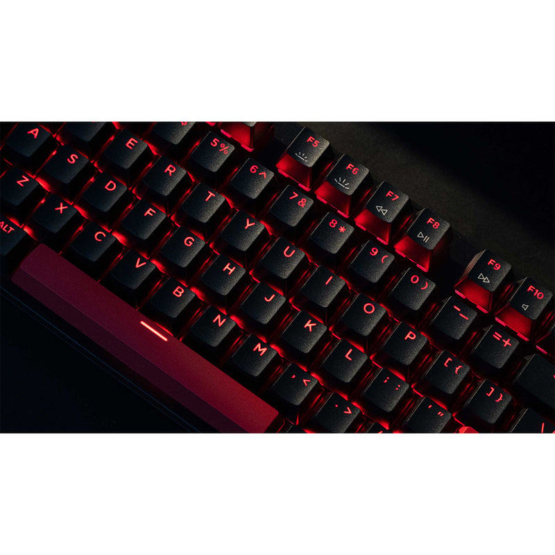 Keychron Lemokey X1 QMK/VIA Red Backlight TKL Wired Mechanical Gaming Keyboard - DataBlitz