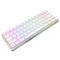 Royal Kludge RK61 Pro Tri-Mode RGB 61 Keys Hot Swappable Mechanical Keyboard Silver/White