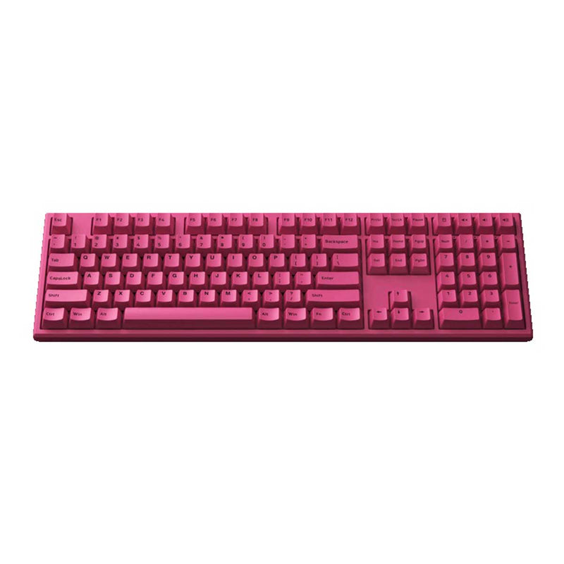 Monsgeek MG108B Rose Red RGB Hot Swappable Mechanical Keyboard (V3 Cream Yellow Pro)