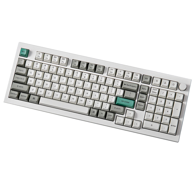 Keychron Q5 Max QMK/VIA Fully Assembled With Knob RGB Backlit Hot-Swappable 96% Wireless Custom Mechanical Keyboard - Shell White (Gateron Jupiter Switch)