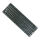 Royal Kludge CBSA-14 132 Keys Standard Transparent Profile Keycaps Fullset - Green Letter (Black)