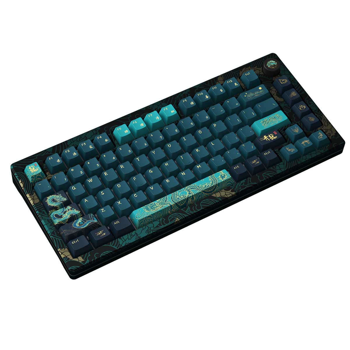 Akko Mod 007 V3 HE Year Of Dragon RGB Mechanical Keyboard (Akko Cream Yellow Magnetic)