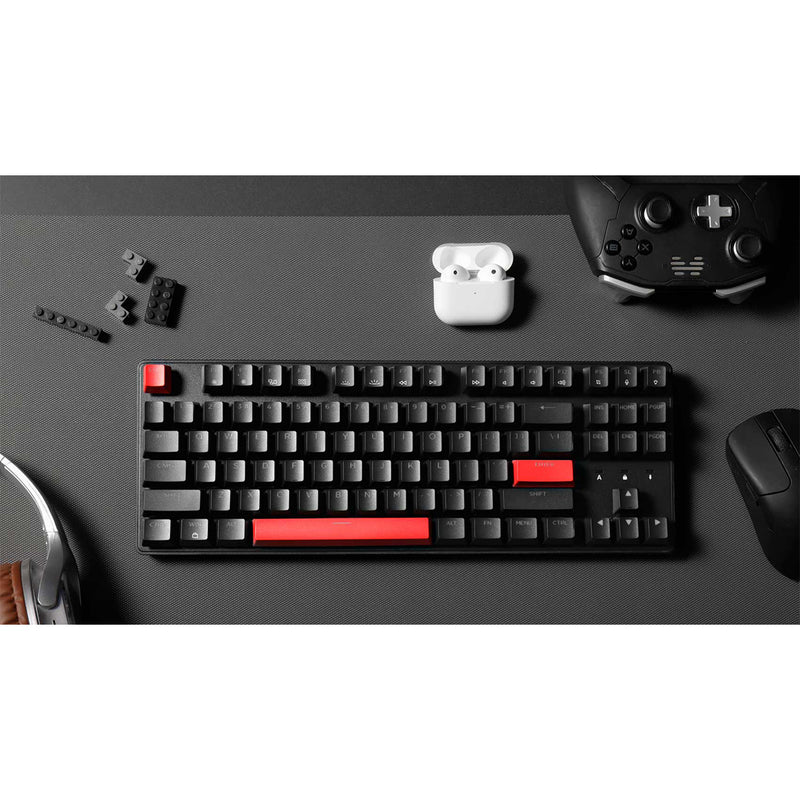 Keychron Lemokey X1 QMK/VIA Red Backlight TKL Wired Mechanical Gaming Keyboard - DataBlitz