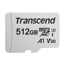 Transcend 300S MicroSDXC I UHS-I Class 10 U1 A1 100MB/S Read Memory Card w/ SD Adapter