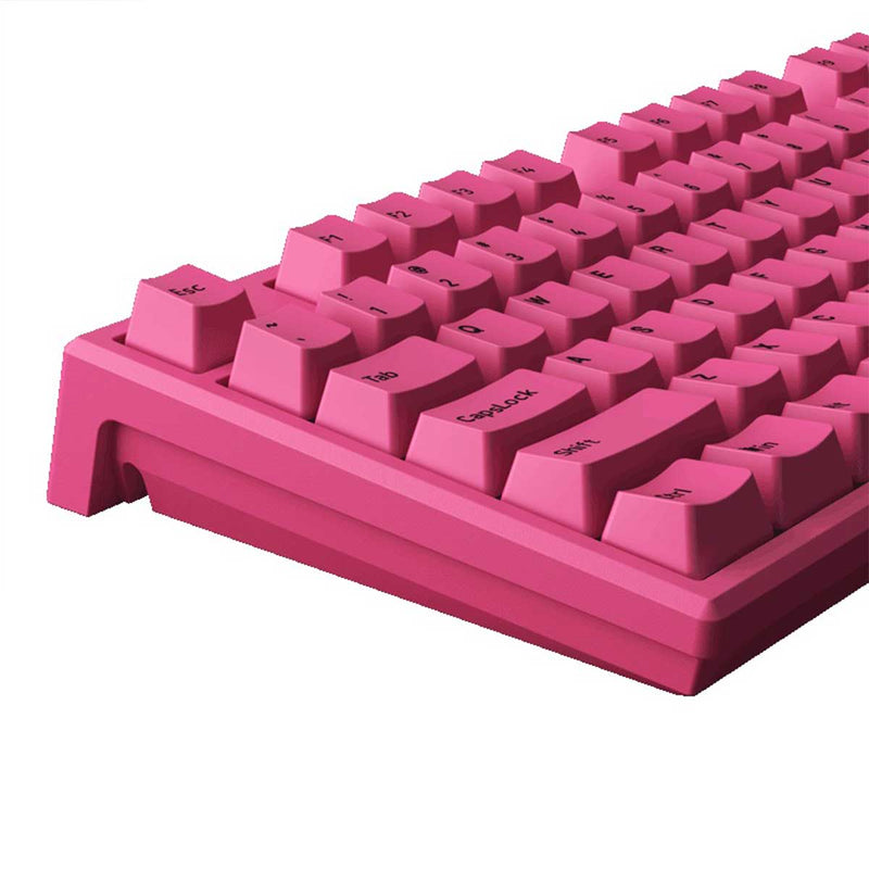 Monsgeek MG108B Rose Red RGB Hot Swappable Mechanical Keyboard (V3 Cream Yellow Pro)