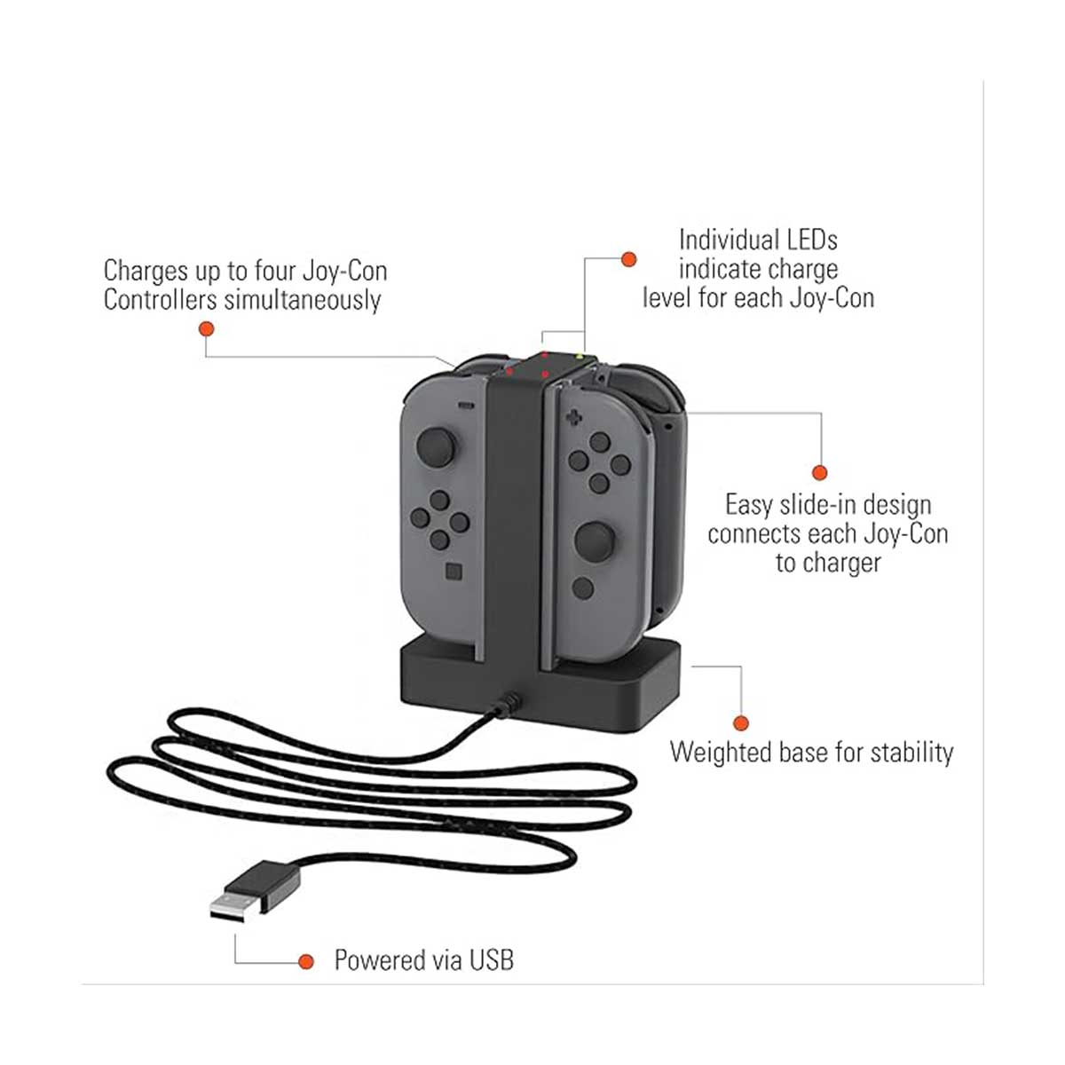 Power A NSW Joy-Con Charging Dock For Nintendo Switch (1501406-02)