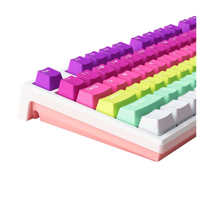 Monsgeek MG108B Rainbow RGB Hot-Swappable Mechanical Keyboard (V3 Cream Yellow Pro)