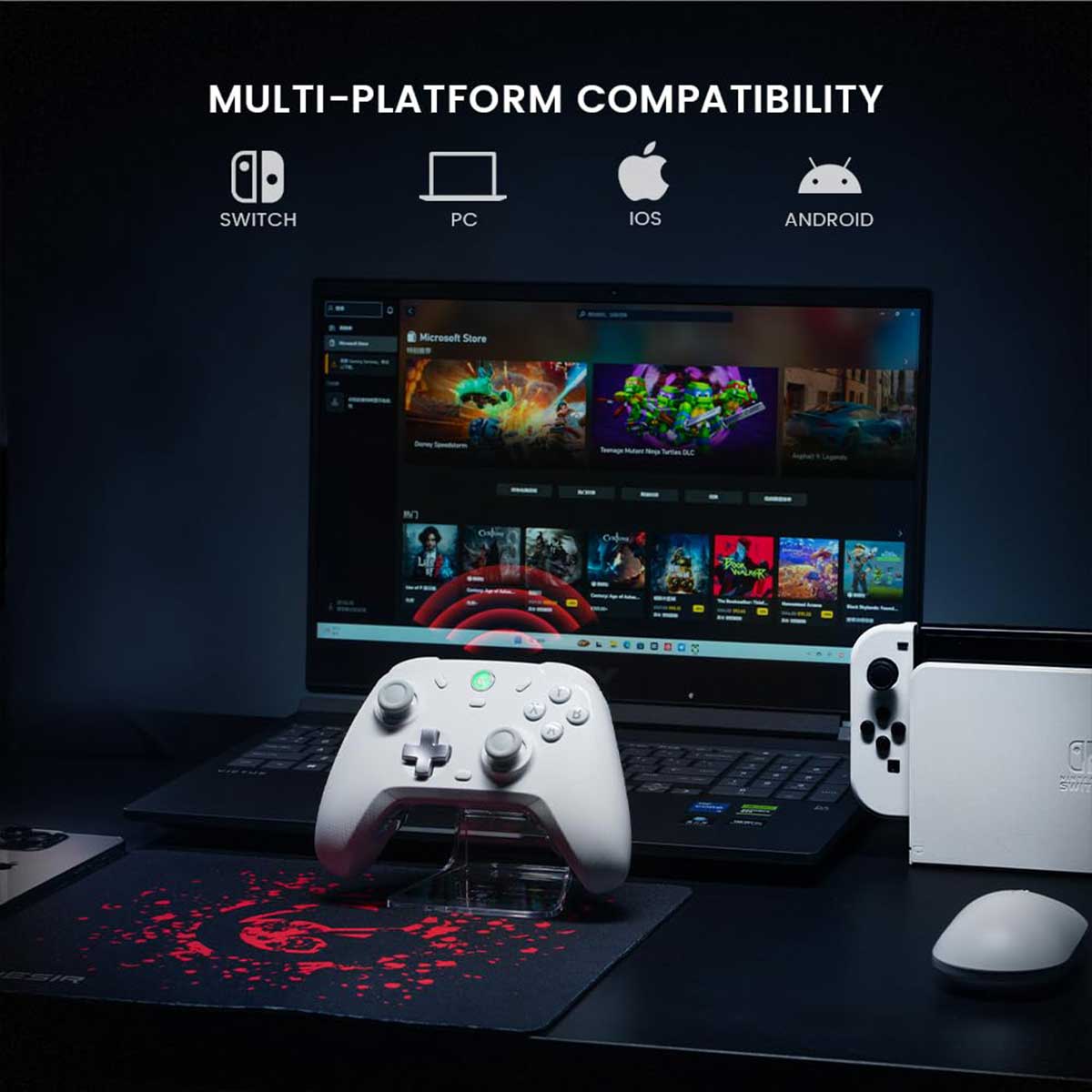 Gamesir T4 Cyclone Pro Multi-Platform Wireless Gamepad with Hall Effect Sticks and Triggers