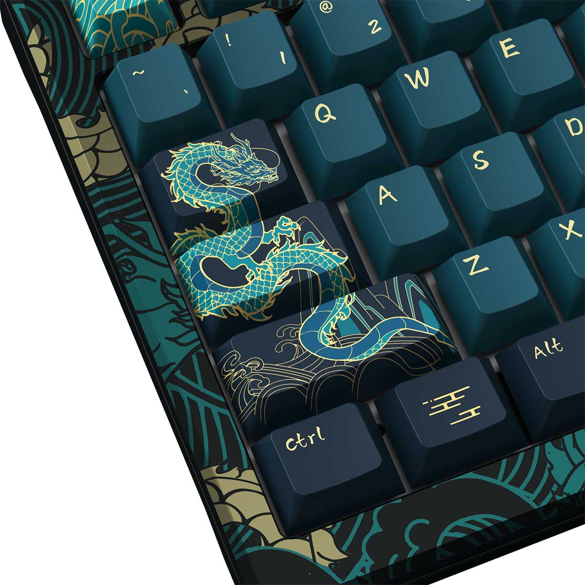 Akko Mod 007 V3 HE Year Of Dragon RGB Mechanical Keyboard (Akko Cream Yellow Magnetic)
